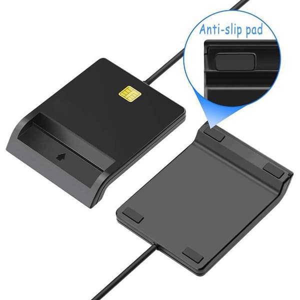 USB Smart Card Reader Til Bankkort IC/ID EMV kortlæser Høj