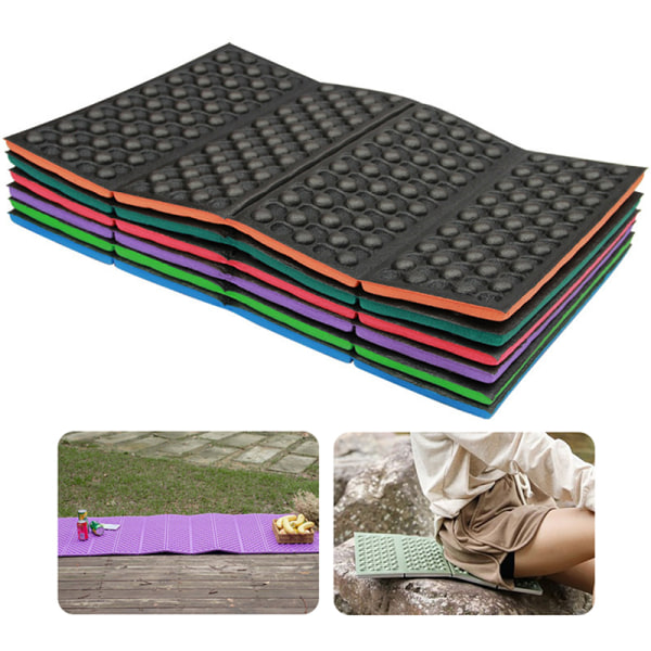 Vikbar utomhuscampingmatta Sits Foam XPE Cushion Portable Bea Blue
