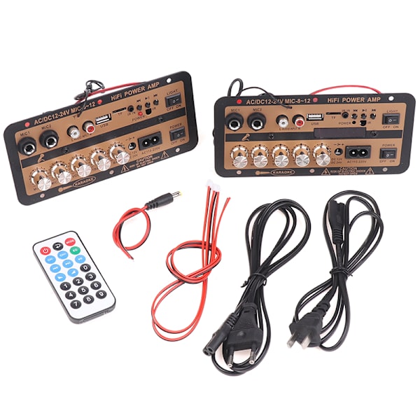 EU/US stik Bluetooth 5.0 forstærkerkort med optisk o AMP USB EU with display
