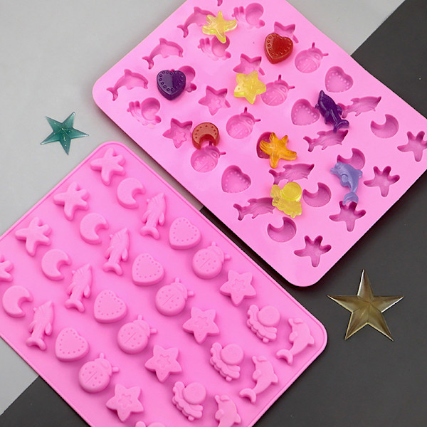 Marine Life Isformbakke Jelly Candy Form Silikone Gummy Choc