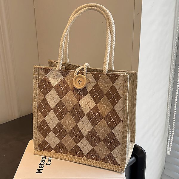 Lin Matposer For Dame Liten Matpose Oppbevaring Tote Bag Fu A10