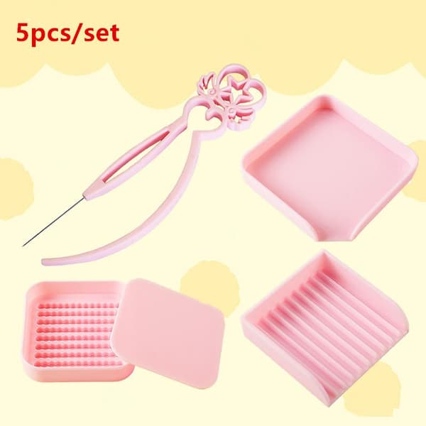 2,6 mm minipärlor plockbricka resistent Perler pärlverktyg K Pink