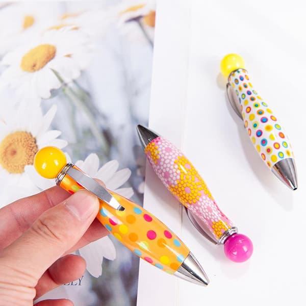 Kort Minibowlingformad Penna Elegant Prickigt Blomtryckt Boho St A4
