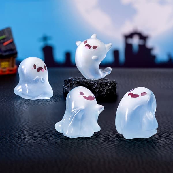 1 stk. Figur Figur Lysende Miniature Sjov Spøgelse Halloween Landskab A4