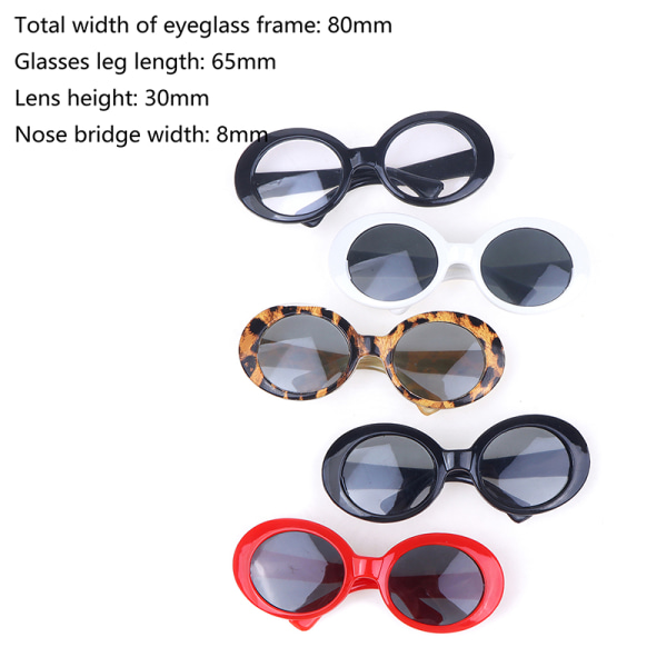 Doll Cool Glasses Pet Solbriller 20CM EXO Dolls Eyeglasses Dres Black-02