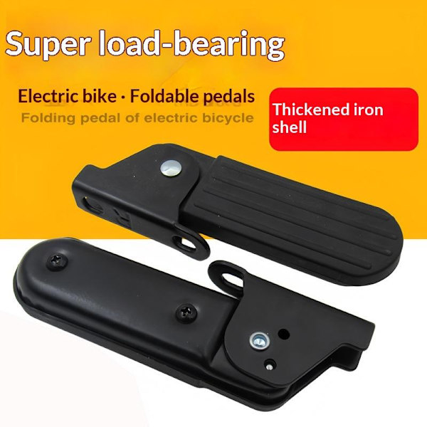 1 par foldbare frontfodpedaler til Yadi Aima U1 E-cykel tilbehør A4