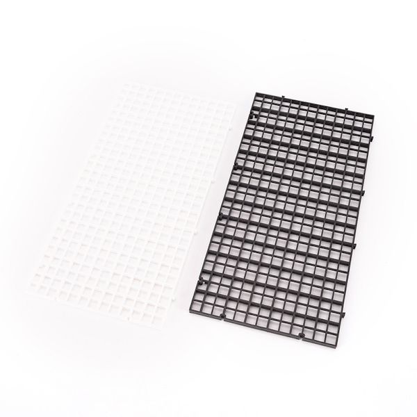 2 stk gitter opdeler bakke æggekasse louvre akvarie akvarium bot Black
