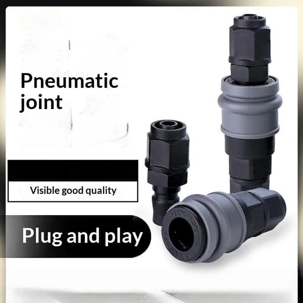 Pneumatiska snabbkopplingar Läckagesäker Plug and Play-design A4 10mm
