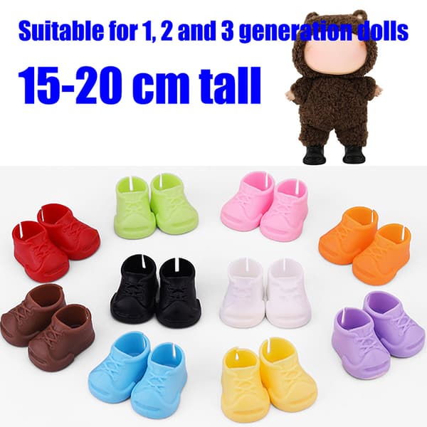 15/17cm Dockskor Plast Mini Skor För Dockor Mini Finger Sko A7