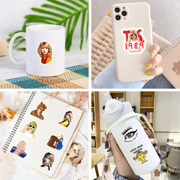 50 kpl Taylor Music Album Singer Fashion Stickers Pack DIY Decor A4