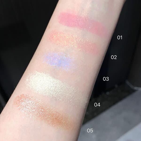 Cappuvini Luomiväripaletti Meikki Shimmer Glitter Luomiväri P 5