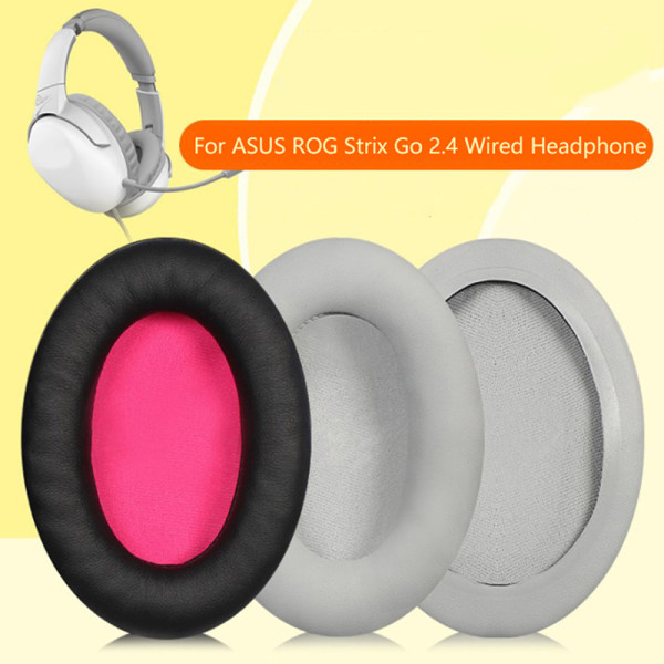 Erstatningsøreputer for ASUS ROG Strix Go 2.4 kablet hodetelefon Grey