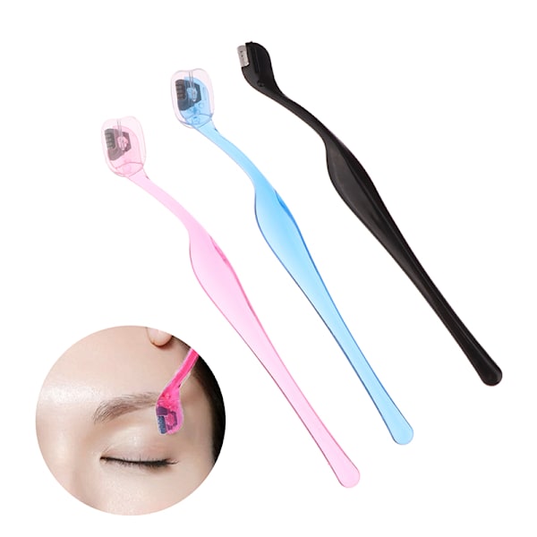 1st Ögonbrynstrimmer Blade Shaping Eye Brow Face Razor Hair Re Black
