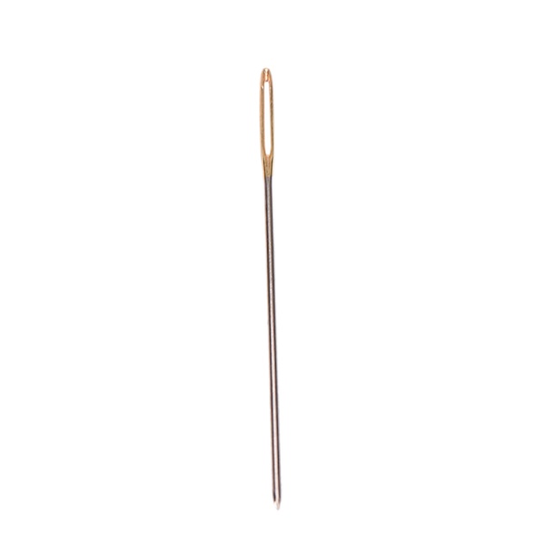 100 stk./pakke Gullhale Broderistoff Krysssting s Størrelse 2 Gold