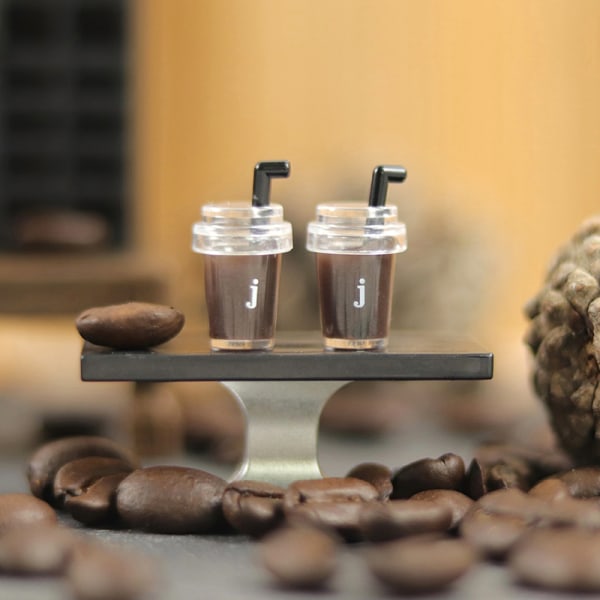 1:12 Dukkehus Miniature Kaffemaskine hine Kaffekrus Opbevaring B