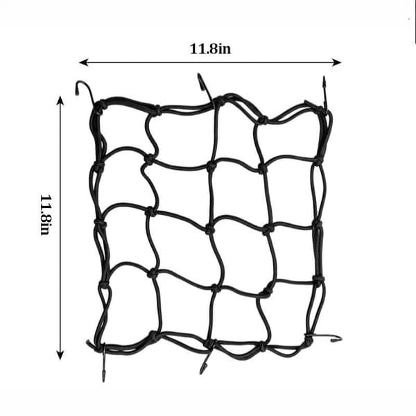 1x Motorcykel Bagage Net Krog Opbevaringspose Cykel Net Opbevaring 40x40cm