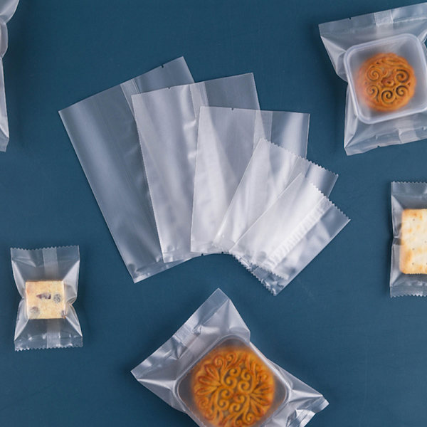 100 Stk Tykkere hine Seal Poser Klar Frosted Biscuit DIY Bagning 4*9.5cm