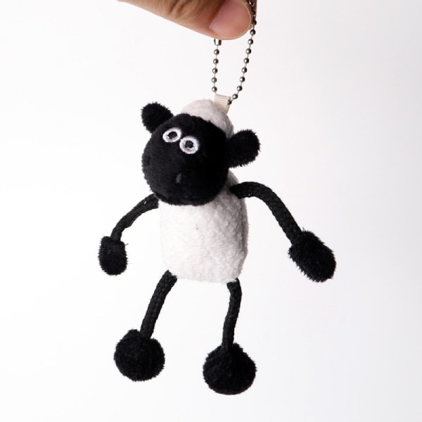 Kawaii Anime Sheep Pehmo-avainnippu sarjakuva ja Animal Soft Tuffed A3