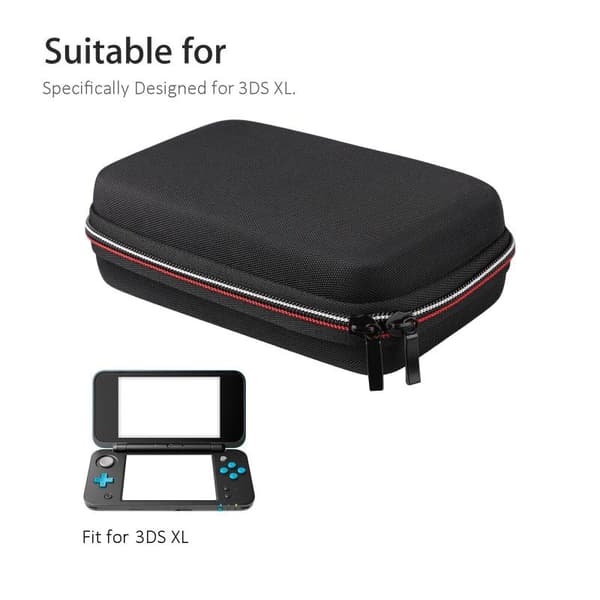 Til ny 3DS XL hårdt etui bærbar rejsecover P Black