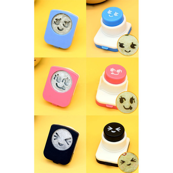 Sushi Tool Seaweed Nori Punch ter Smile Face Cartoon Rice Ball StyleB 3PCS