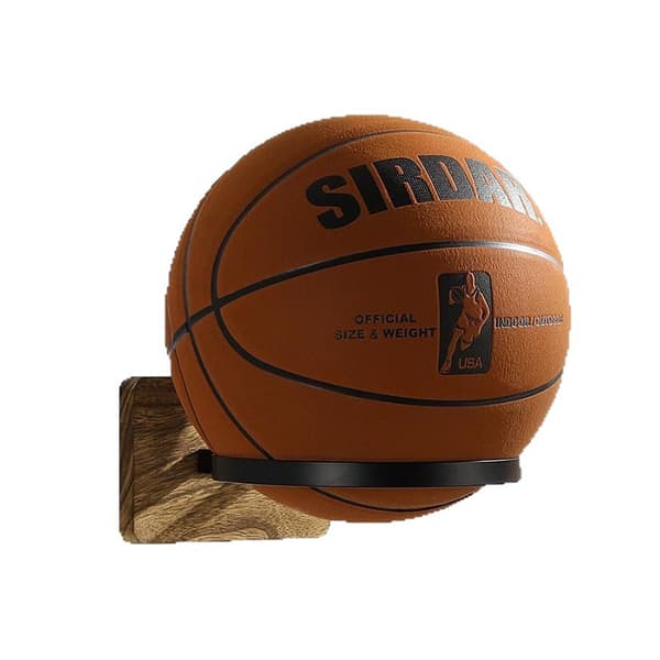 Väggmonterad bollförvaringsställ - För visning av basketbollar och A