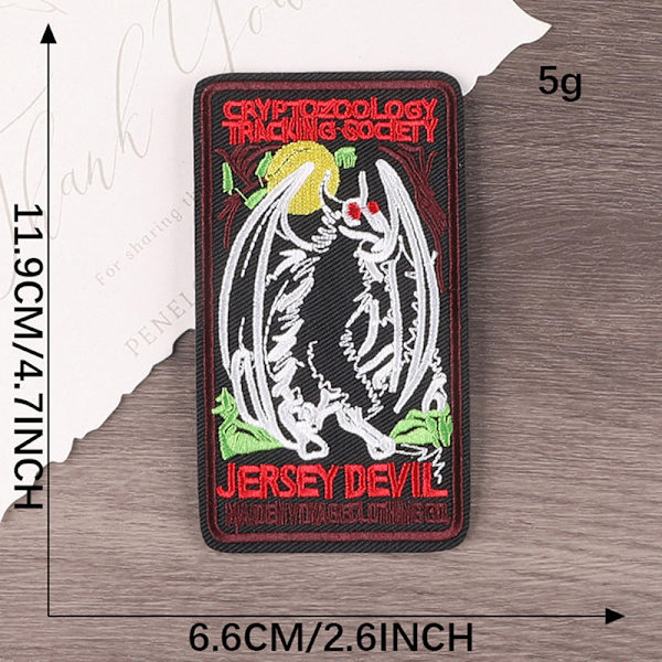 Kirjonta rautamerkit Monster Cloth Appliques Badge Extraterr 06