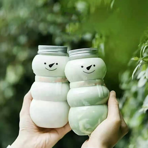 Engangsbruk drikkeflasker e Bear plastkopp juice drikkevarelager 4