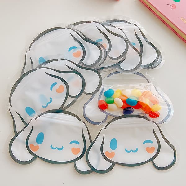 10 stk. Ziplock-pose og Candy Cookie Emballageposer Gaveindpakning E