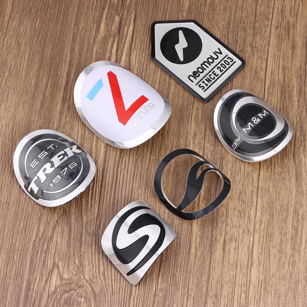 Sykkelhodeemblem Aluminium Dekaler Klistremerke For Sykkel Frontramme He A3
