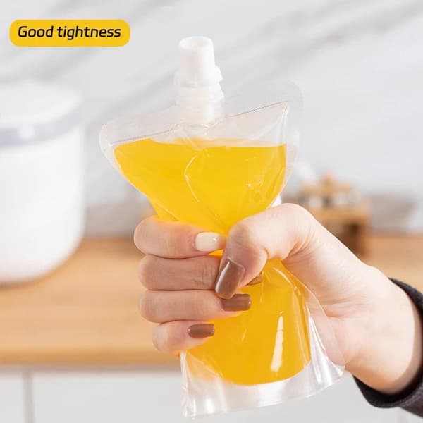 100x Stående Plast Drikkepose Tudpose Drikkevare Væske Juice 250ml 100pcs