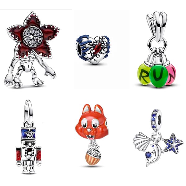 Alloy Monster Activity Blomster Vedhæng Perler Damearmbånd A9