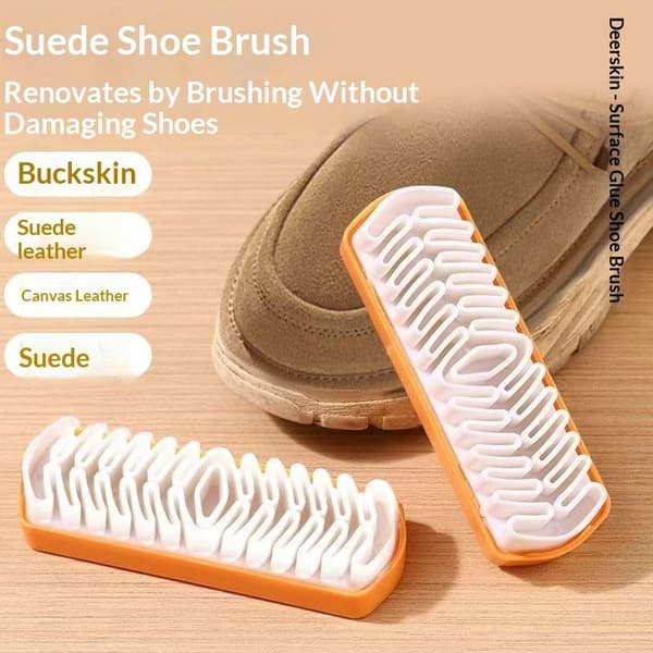 1/2 st mockaskoborste för mocka och nubuck A1