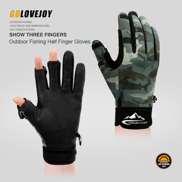 aldrig Lagring Udsigt Udendørs fiskeri anti-skrid slid-resistente plys varme handsker kan DL ed45  | DL | Fyndiq
