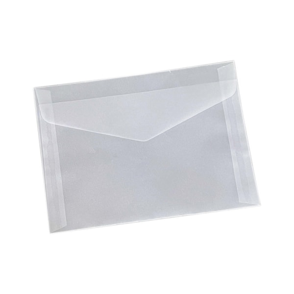10 STK Semi-transparente konvolutter for oppbevaringspose for DIY-fotokort 1
