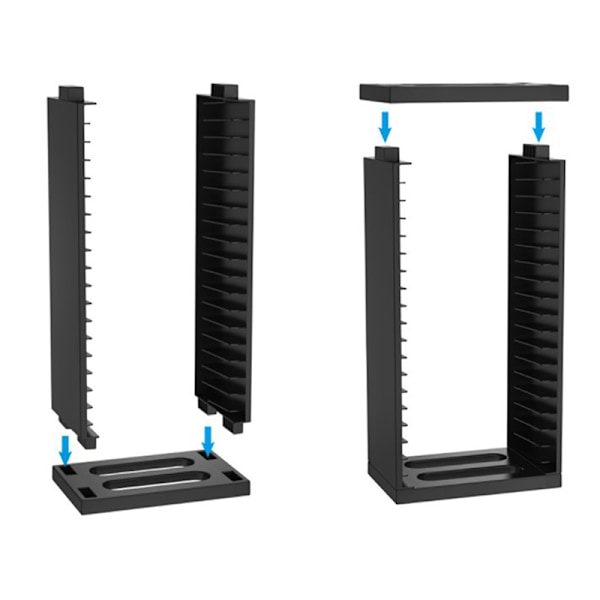 PS4 Multifunksjonell Disic Storage Tower Spill Diskholder