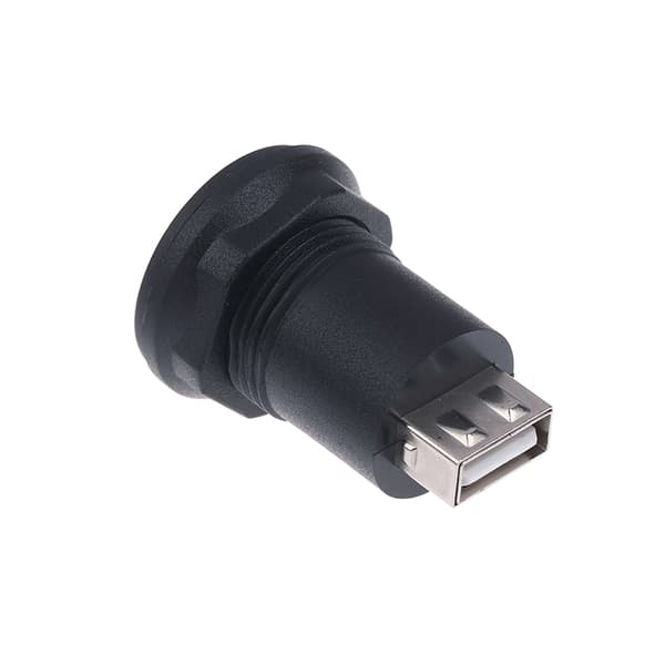 USB C naaras-USB A naarasliitin pyöreä uppoasennus