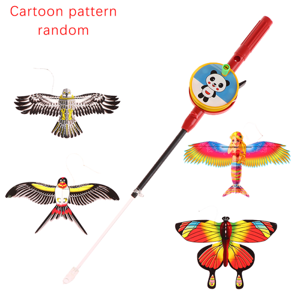 Dynamisk papegøjesvaler ørndrage med håndtag Kids Flying Kite A7