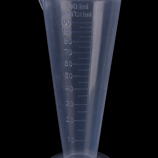 50ml 100ml Transparent koppskala Plastmålekopp Måling 100ml
