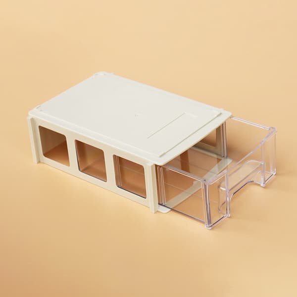 Oppbevaringsboks Stablebar plastmaskinvaredeler Oppbevaringsbokser Komp Gray