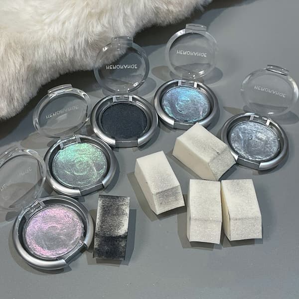 Misfarging Diamant Glitter Monokrom Øyenskyggepalett Perle A3