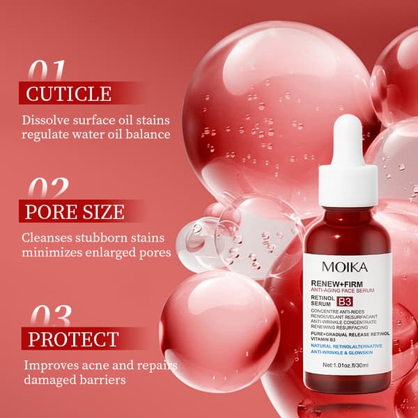 MOIKA Retinol Ansigts Serum Med Vitamin B3 Ansigts Serum Til Linjer 30ml