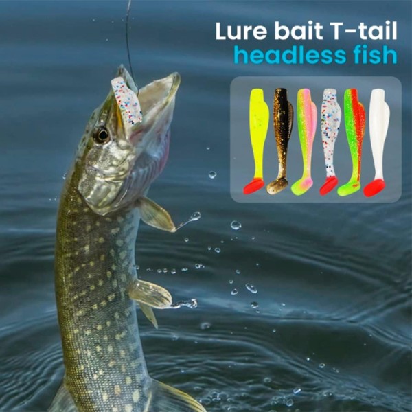 Luya Maggot Soft Agn Soft Worm 6 Stk 5,5Cm/1,6G Agnfiske Dark green