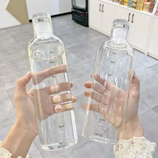 500/750 ml glassflaske med stor kapasitet med tidsmarkørdeksel Fo 750ML