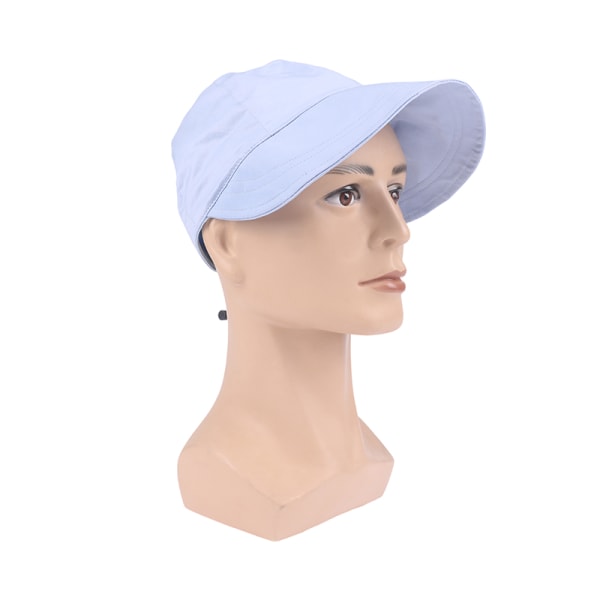 Sun Beach Hats For Women Sommer Hurtigtørkende Visir Justerbare Blue