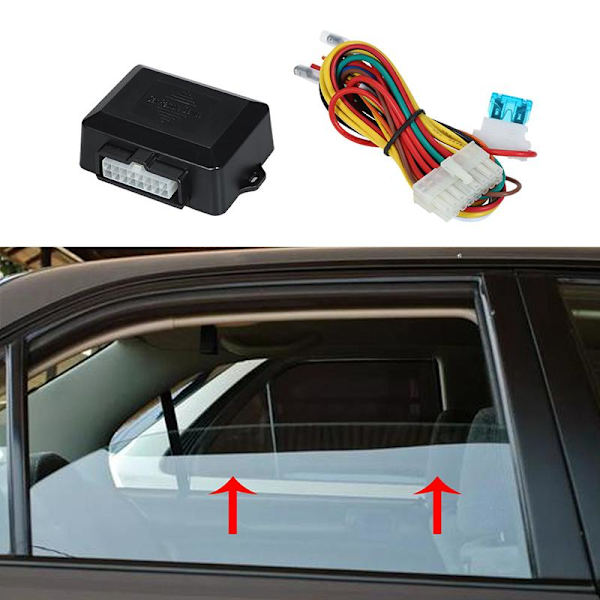 12V Universal Bil Power Window Control Black
