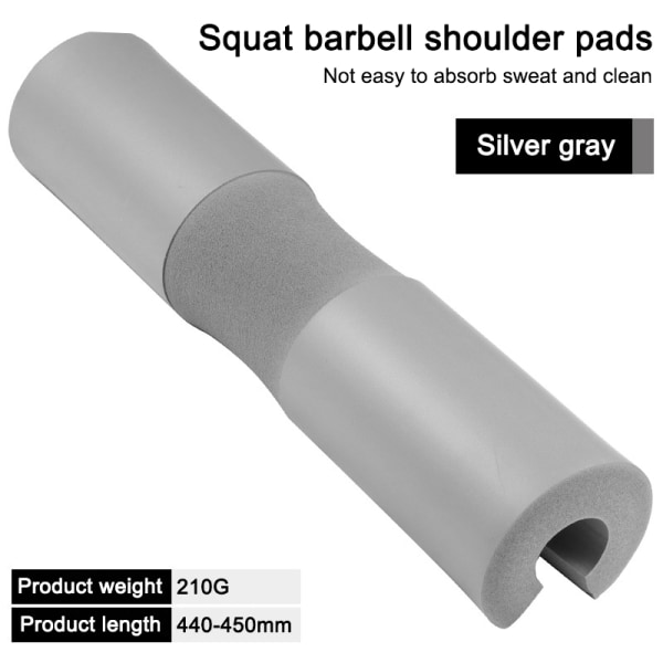 Barbell skulderpuder grey Solid color