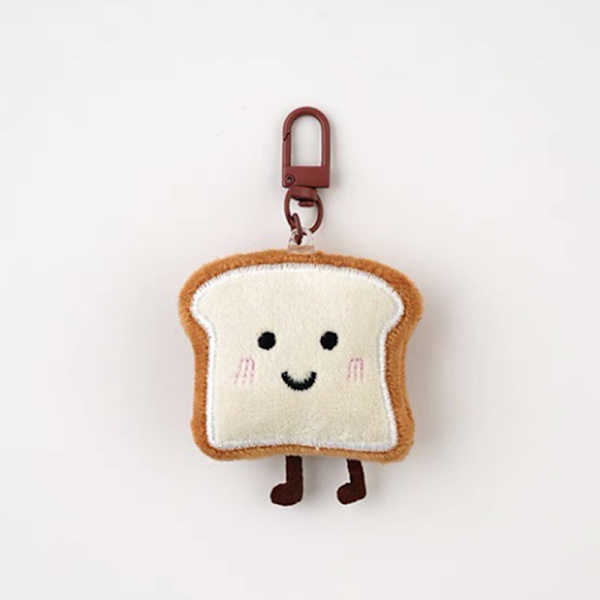 Toast Bread Avaimenperä Cartoon Pehmo Doll Riipus avaimenperä Char