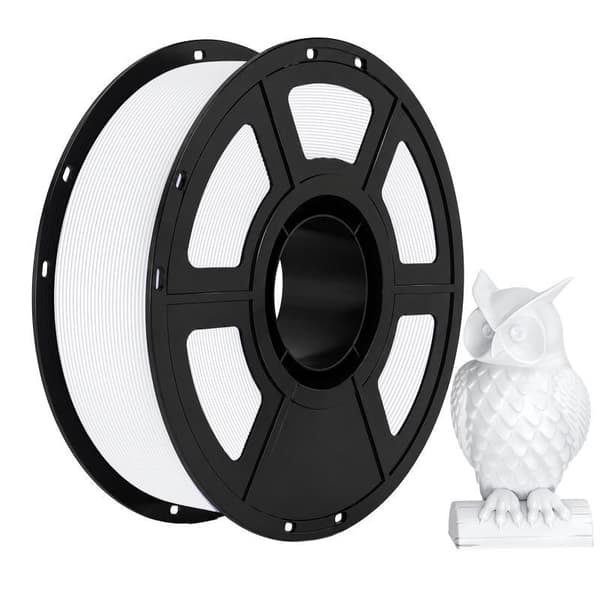 PETG 3D-printerfilament Høj sejhed God lystransmission White