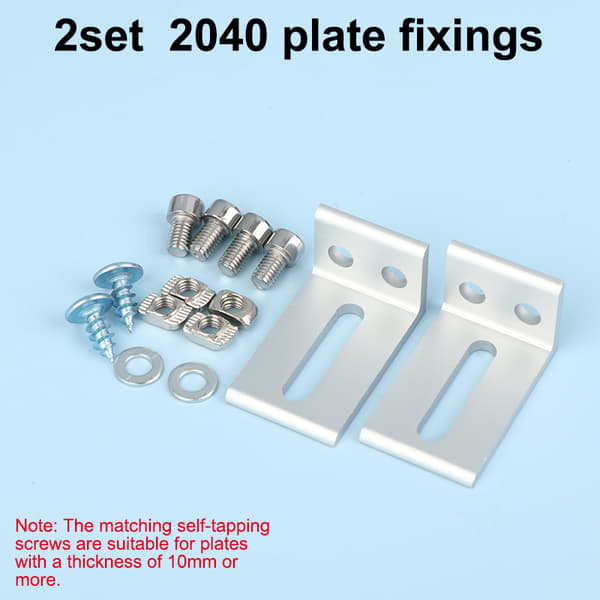 1/2 st aluminiumprofilram lagerplattstöd fästen del 08