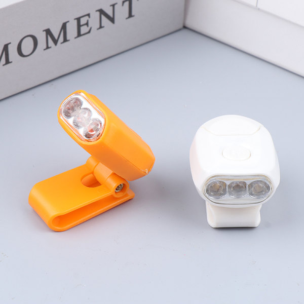 Mini LED-hodelykt Bærbar Cap Light Roterbar Clip-on Hat Ligh Black